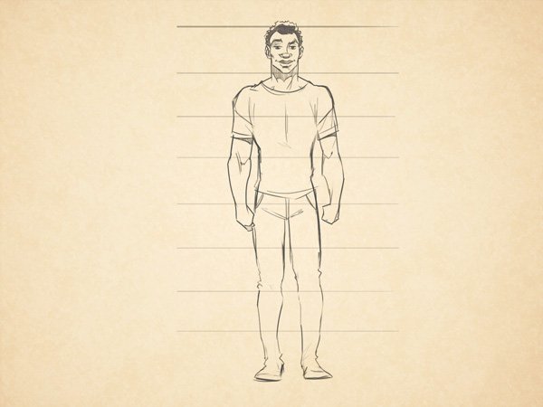 Фигура мультяшного человека