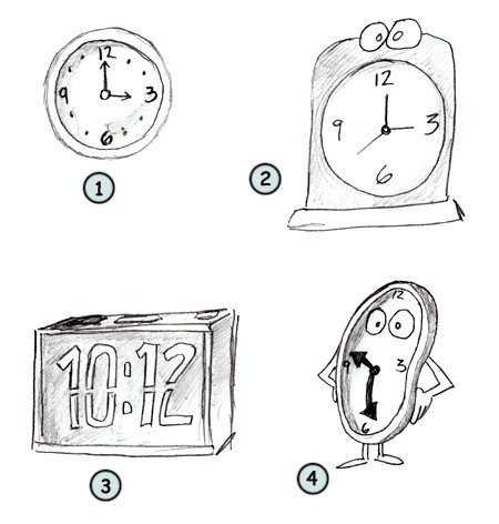 Часы раскраска