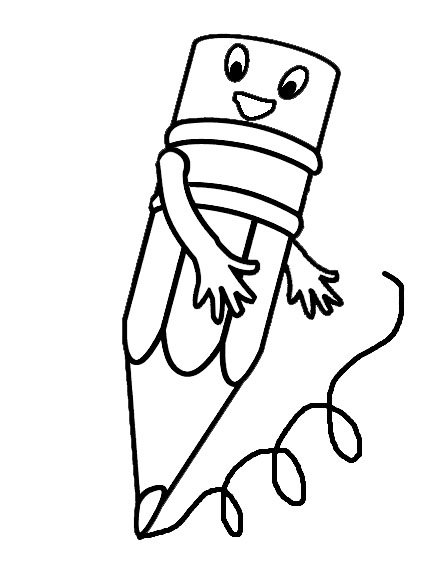 Раскраска с карандашами