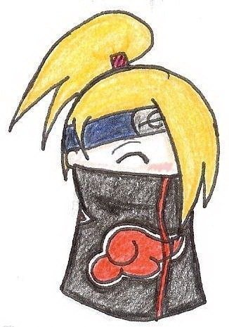 Дейдару рисунок