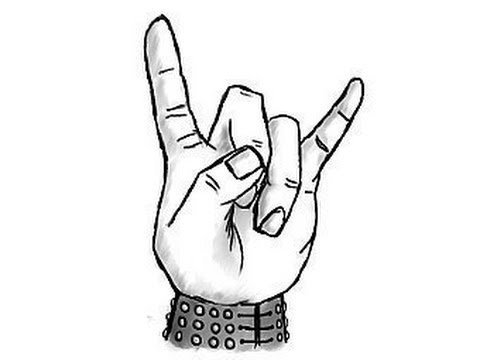 Рок рисунки для срисовки