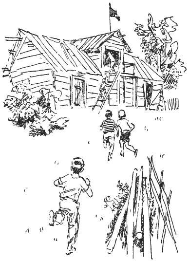 Рисунок к произведению Тимур и его команда