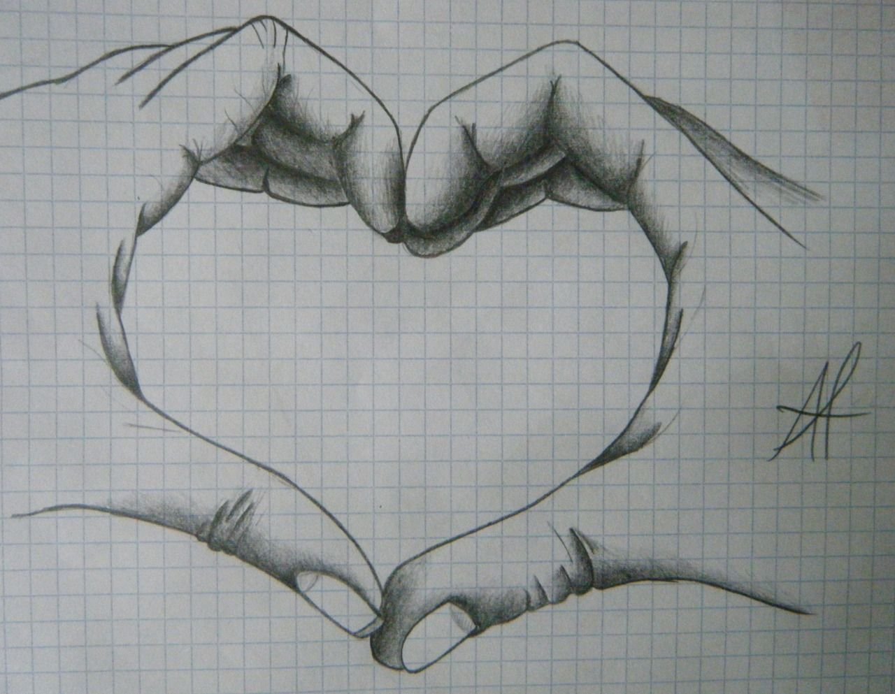 Рисование карандашом любовь