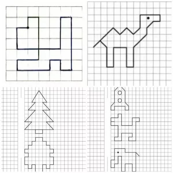 Рисование по клеточкам в тетради