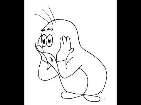 Крот рисунок карандашом простой (45 фото)