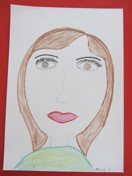 Поэтапное рисование мамы