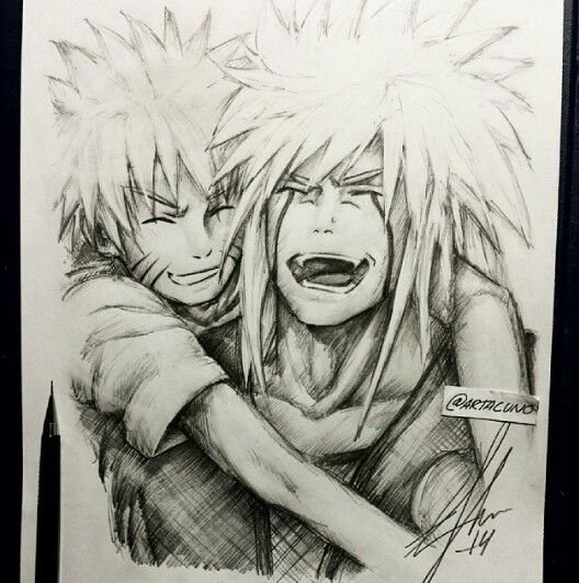 Джирайя портрет карандашом