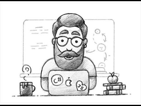 Программист зарисовка