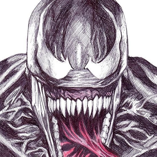 Веном рисунок легкий