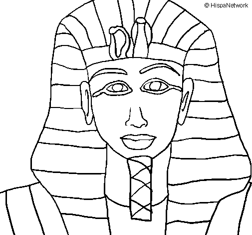 Рисунок фараона древнего Египта