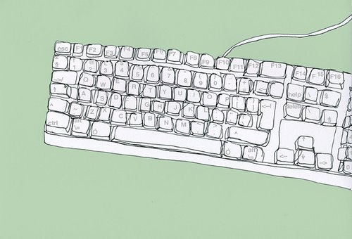 Клавиатура карандашом