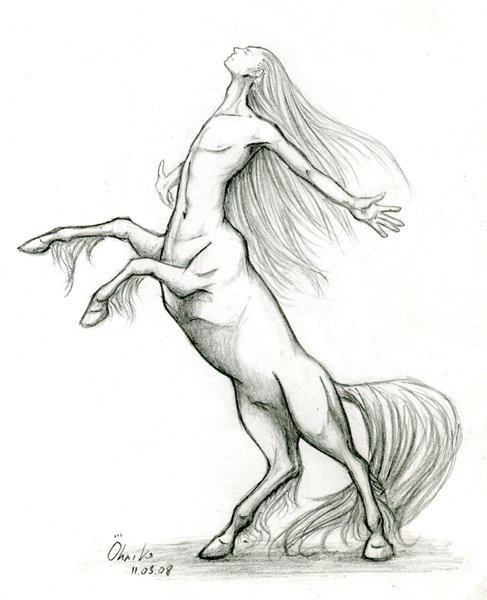 Мифические существа для срисовывания карандашом