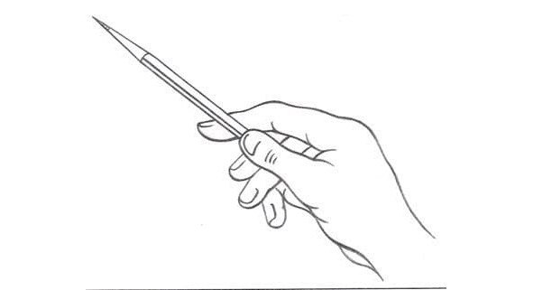 Нарисованные руки палочки