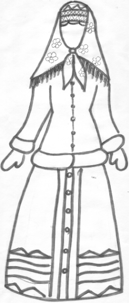 Рисунки в карандаше простых костюмов (47 фото)