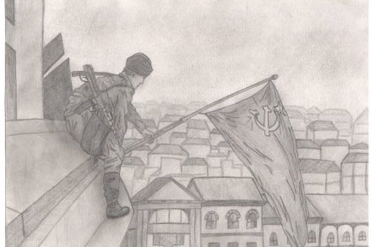 Война рисунок карандашом