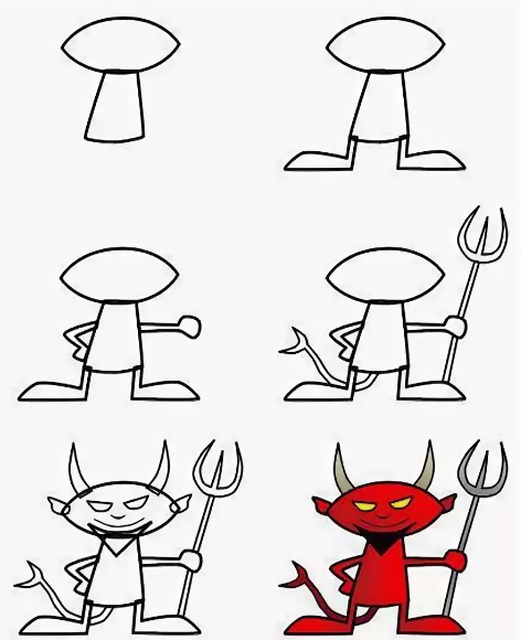 Рисование дьявола