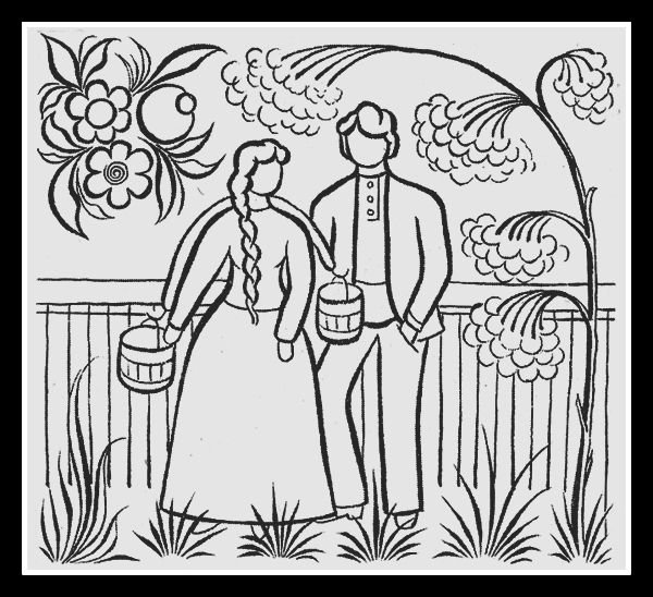 Сюжетная композиция карандашом ребенок