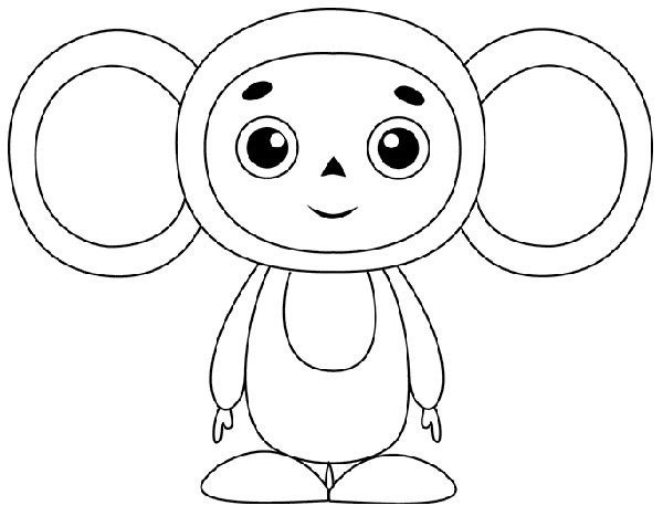 Нарисовать Чебурашку