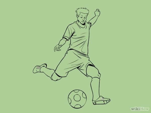 Футбол рисунок карандашом