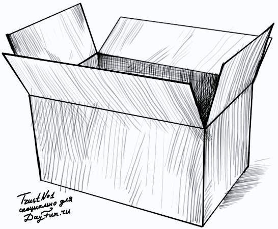 Спичечный коробок карандашом