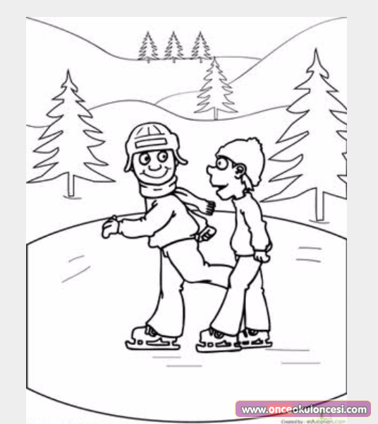 Раскраска каток ледяной