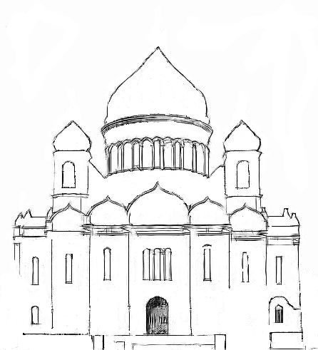 Храм карандашом