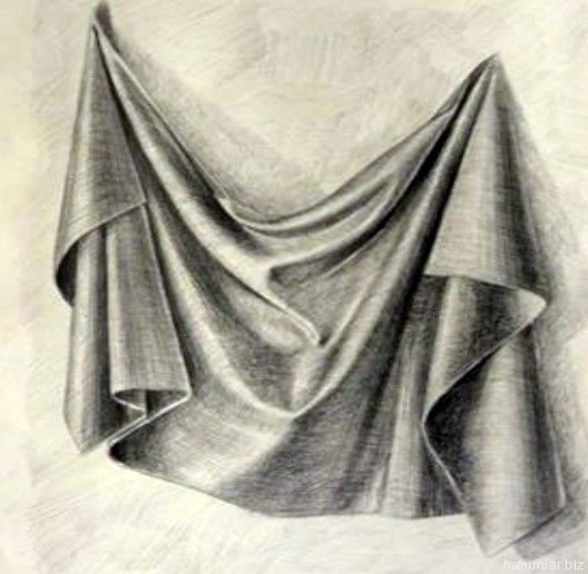 Драпировка карандашом