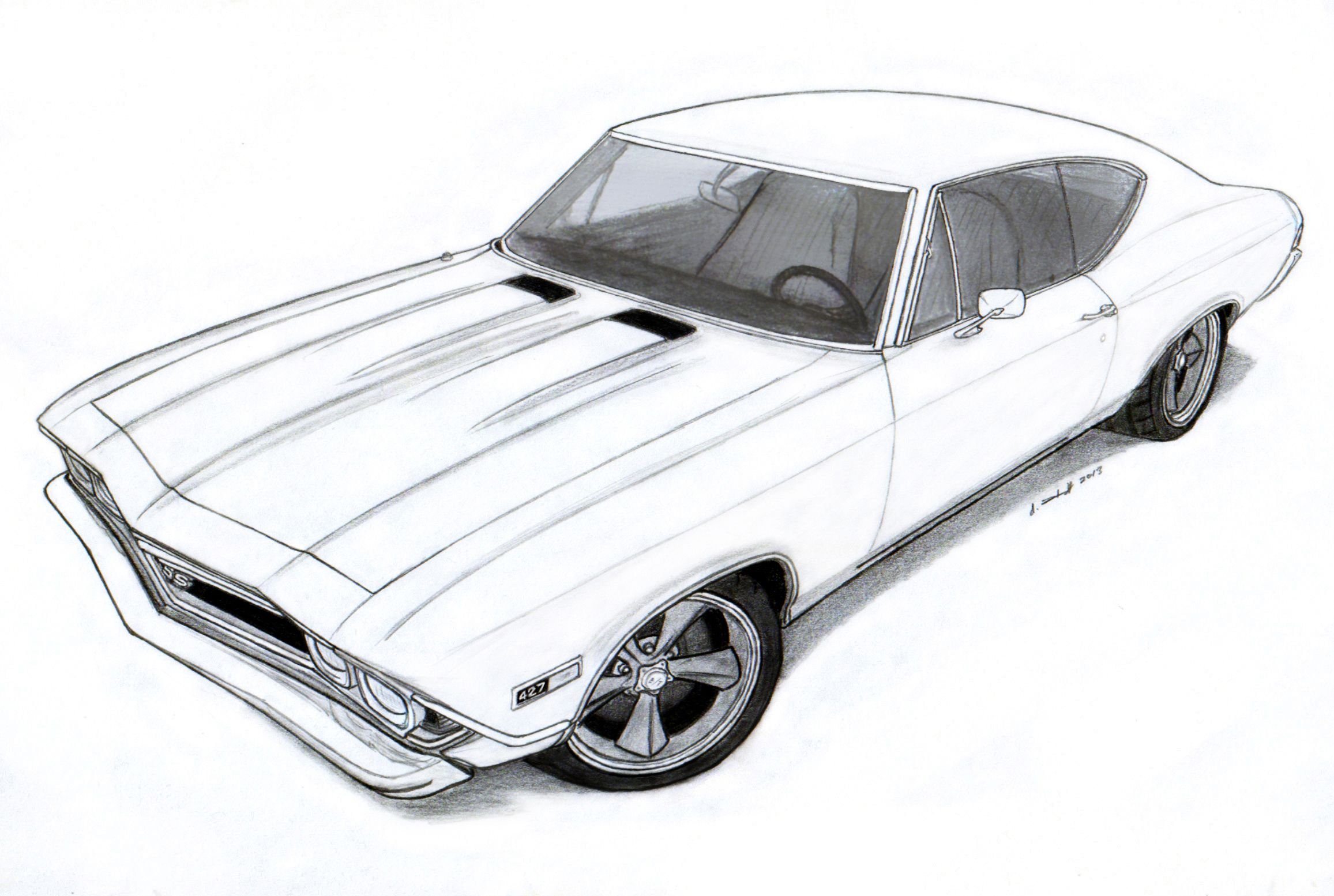 1971 Chevrolet Chevelle SS чертежи