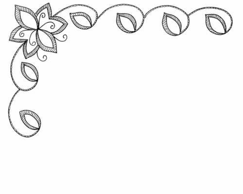 Легкие узоры по краям