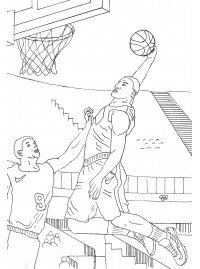 Раскраска баскетбол