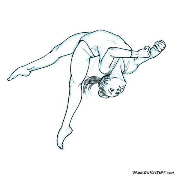 Спортивная гимнастика раскраска