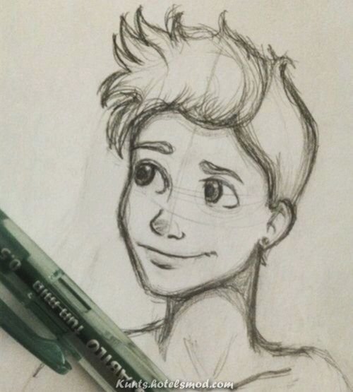 Парень в мультяшном стиле