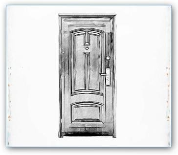 Как рисуется дверь