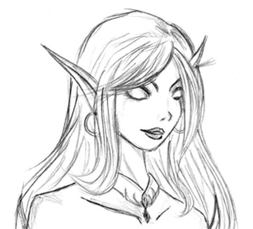 Девушка рисунок