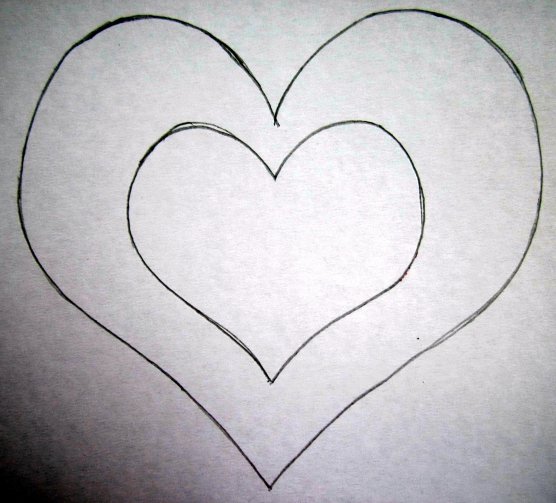 Сердце красивое простое