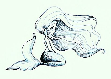 Нарисовать русалку