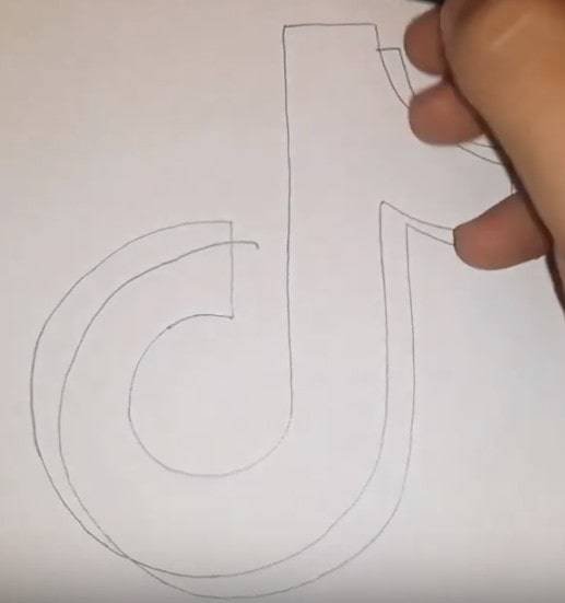 Рисунок тик ток карандашом