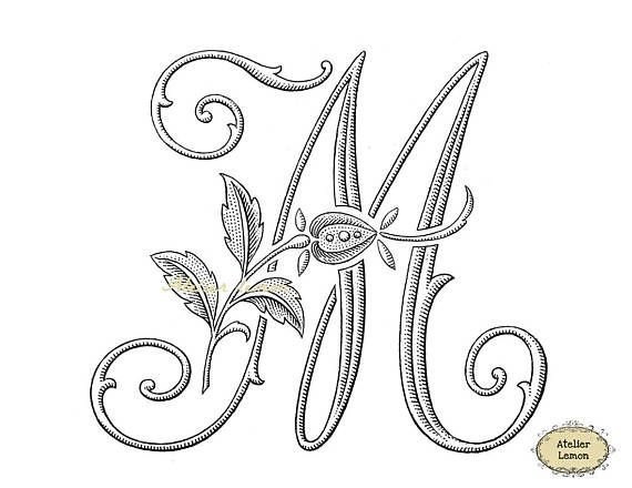 Вензель буквы м