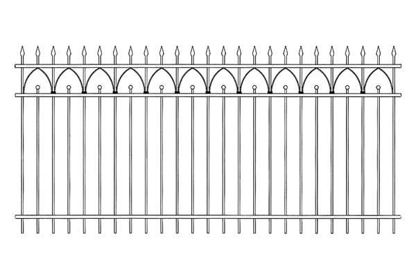 Ограда карандашом