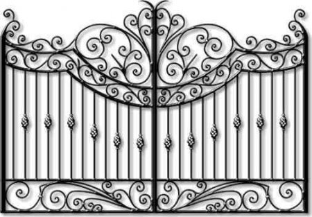 Ажурные узоры ворот