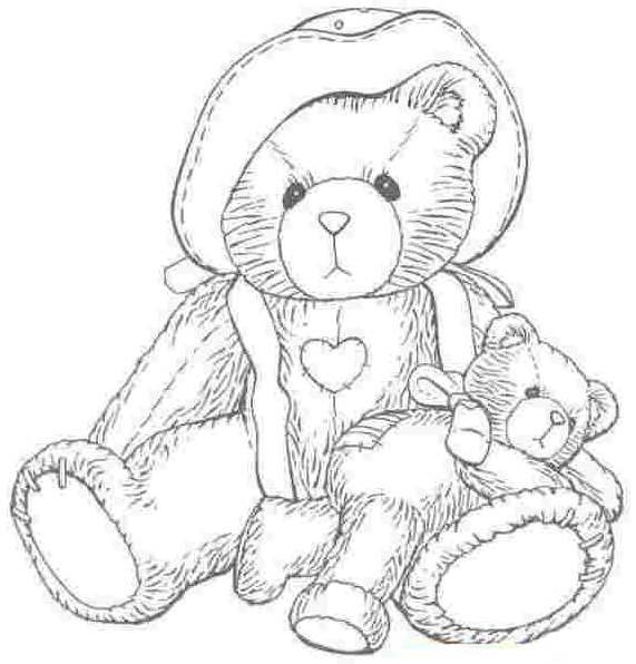 Мишка рисунок карандашом