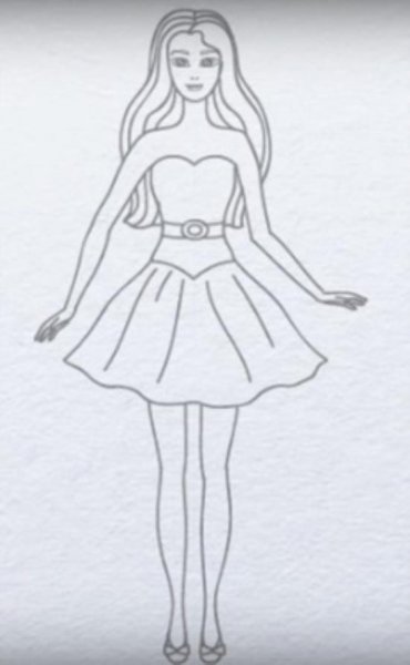 Рисунки кукол для срисовки