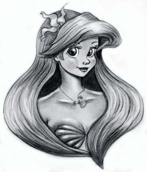 Срисовки принцессы Диснея Белль