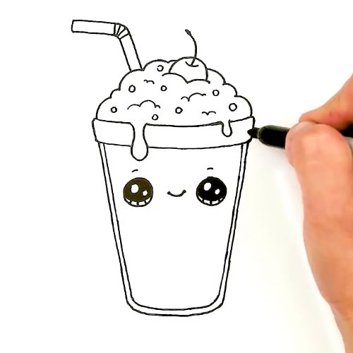 Срисовки еды легкие и красивые