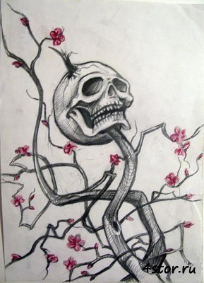 Коса смерти рисунок