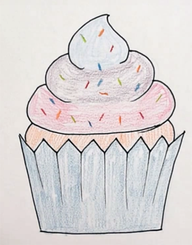 Кексы для срисовки карандашом