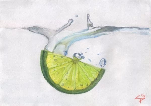 Рисунки акварелью для начинающих лёгкие для срисовки