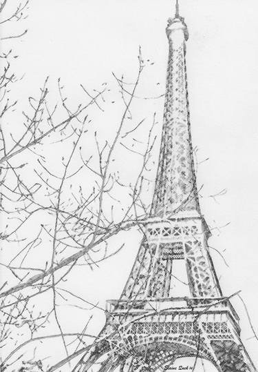 Эйфелева башня Париж для срисовки