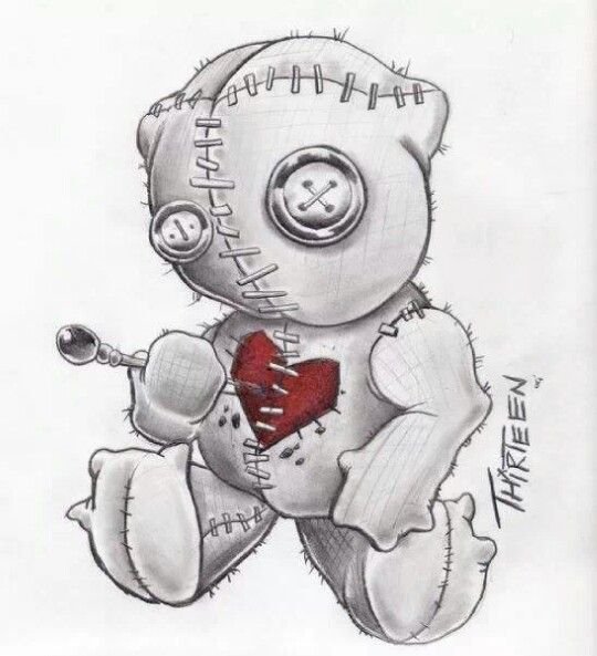 Кукла вуду эскиз