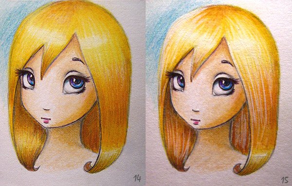 Рисунок карандашами разноцветными легко